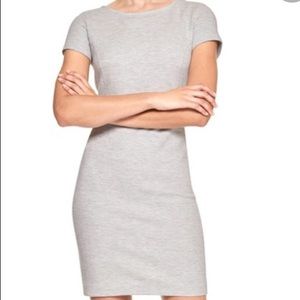 Banana Republic light gray short sleeve dress